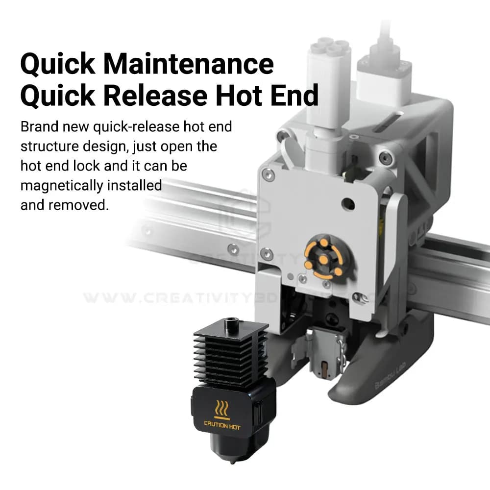 Bambu Lab A1/A1 Mini All-in-one Hotends Kit with 0.4/0.6/0.8mm Hardened Steel Nozzle for BambuLab A1 Replace Hotend Kit - 6