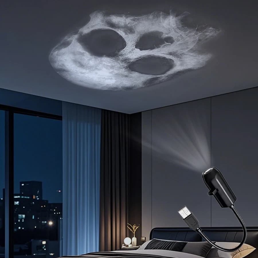 5 فولت USB الإدراج المباشر ضوء الإسقاط كوكب/هالوين موضوع استبدال شرائط مصباح سقف داخلي تزيين ضوء الإسقاط - 5