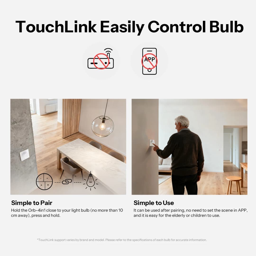 SONOFF Orb 4-In-1 Fusion Series SNZB-01M Zigbee Smart Scene Button One-Touch Scene Trigger Zigbee & eWeLink Remote Dual Protocol - 5