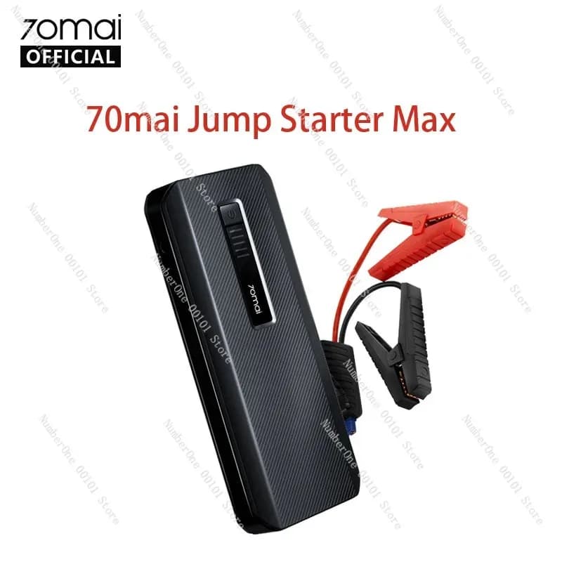70mai Jump Starter Max، بنك طاقة محمول لبدء تشغيل السيارة في حالات الطوارئ بسعة 18000 مللي أمبير 1000 أمبير، مع إضاءة LED، مناسب لمحركات البنزين 8 لتر والديزل 3.5 لتر