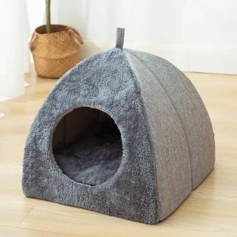 New Triangle Cat Nest Closed Cat House Pet Nest Warm and Thickened Deep Sleep Dog Nest Pet Supplies Closed Cat bed cat tents - 4