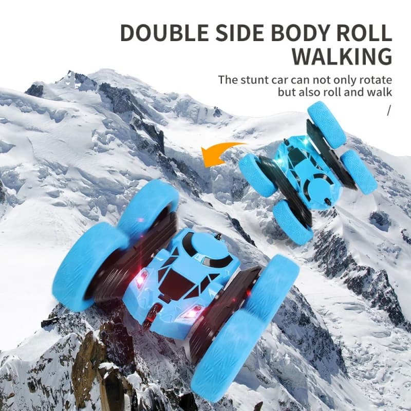 سيارة استعراض تحكم عن بعد مزدوجة الجوانب عالية السرعة 360 درجة هدايا للأولاد والبنات - 2