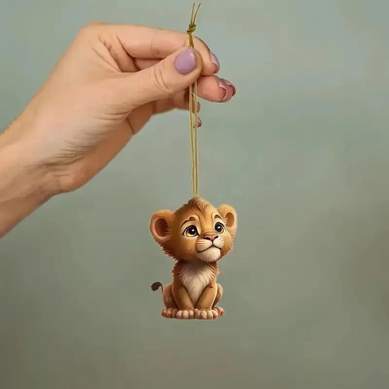 8 سم اكريليك مسطح، وجه قط، بندقية، سيارة، قلادة كلب، ركوب دراجة نارية، حقيبة ظهر، ديكور منزلي، ملاك، خنزير، حرف يدوية، 1 قطعة - 4