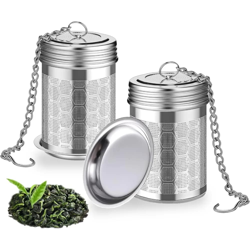 Tea Water Separator Reusable Coffee Tea Filter Stainless Steel Tea Infusers Loose Tea Strainer for Spices and Seasonings