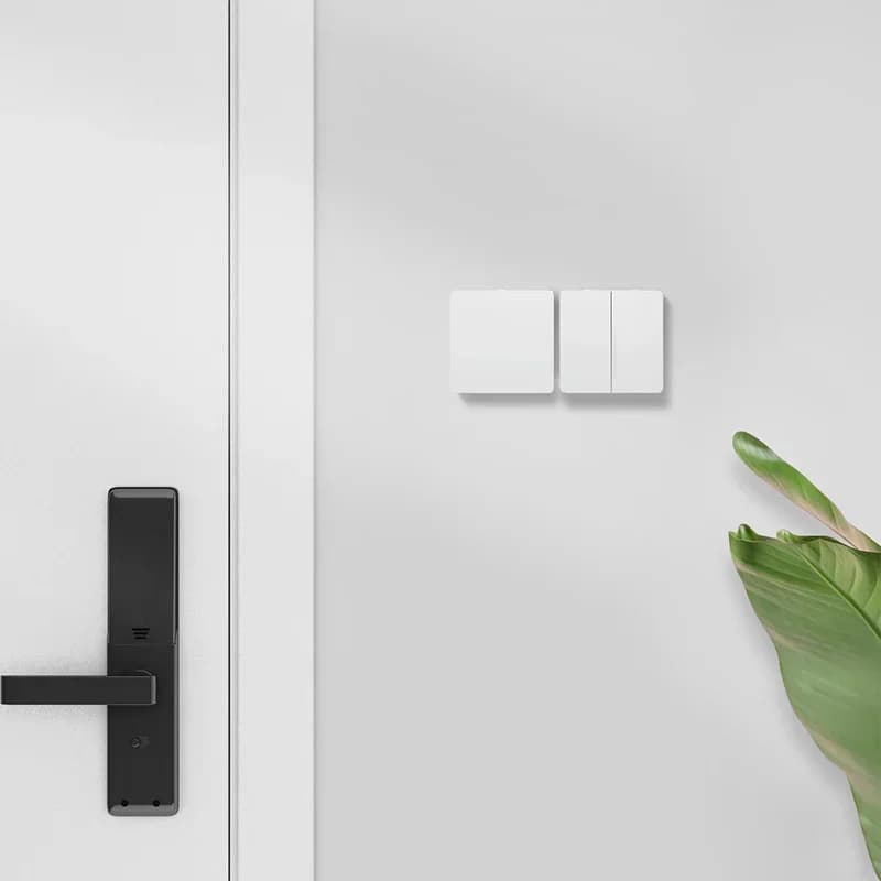 Yeelight Lingdong Wall Switch Button Panel Self Rebound 2 Way Dual Modes 1/2/3 for Smart Lamp and Normal Light 250V 16A - 2