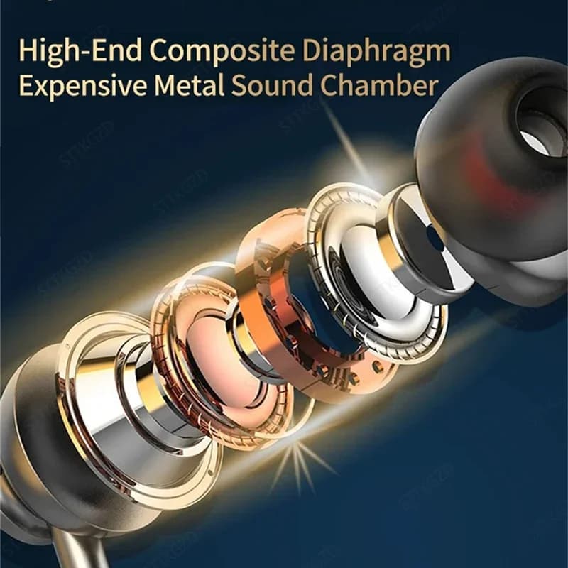 سماعات رأس لاسلكية سماعة بلوتوث حول الرقبة مع ميكروفون بطارية طويلة سماعات أذن عالية الجودة سماعة رياضية لبطاقة TF - 3