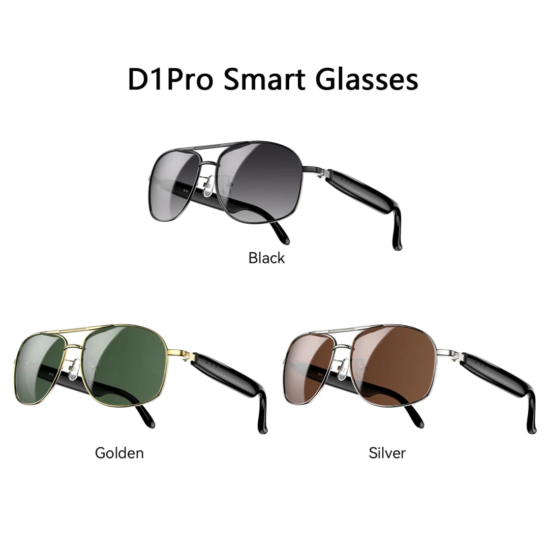 Blackview 2026 New Smart Glasses D1 PRO Bluetooth 6.0 Bluetooth Call Voice,Music Player Sunglasses For Man/Women