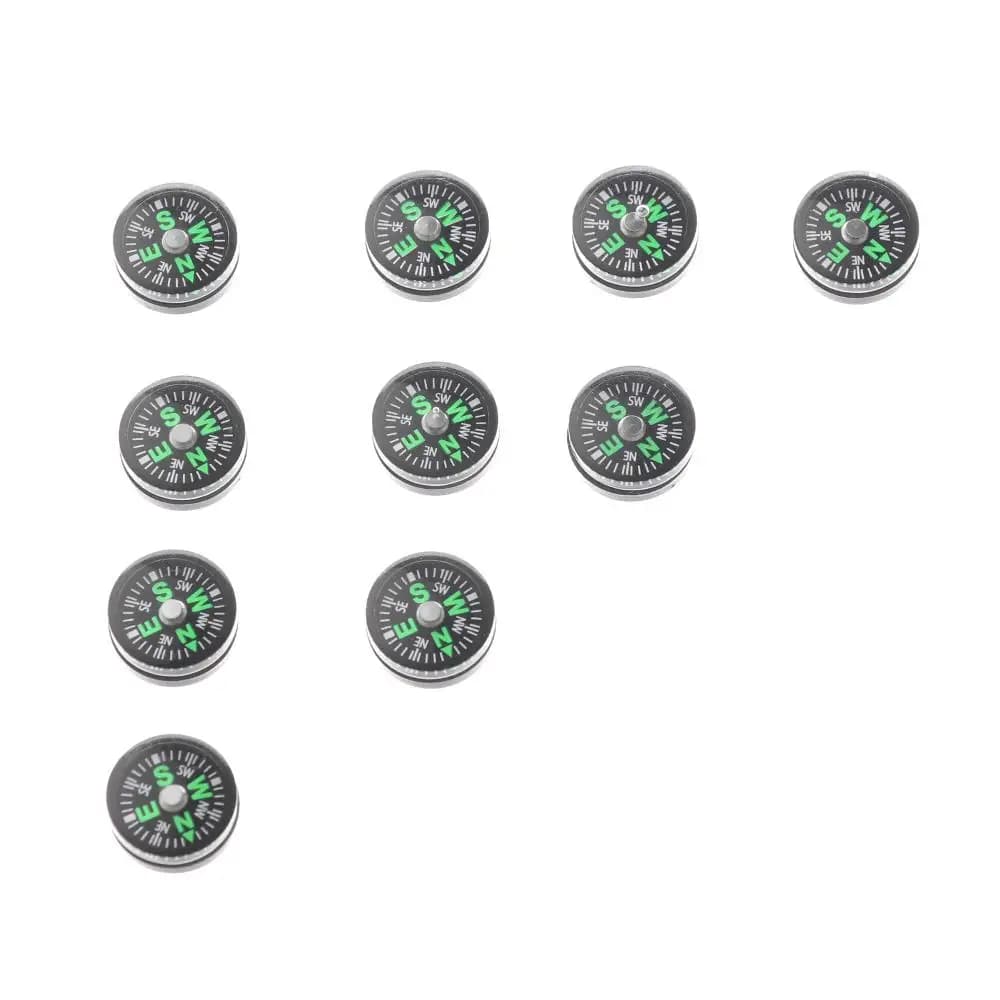 10 قطع محمولة مصغرة التخييم المشي لمسافات طويلة أداة الملاحة البقاء على قيد الحياة السلع المشي لمسافات طويلة البوصلة المحمولة البقاء على قيد الحياة الملحقات العملية البوصلة - 4