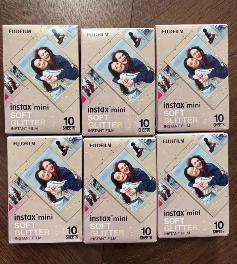 ورق تصوير Fujifilm Instax Mini ملون ببريق ناعم، 10-30 ورقة، لكاميرات Fuji Mini 12/11/9/7s/25/26/90 الفورية وSP-1 - 2