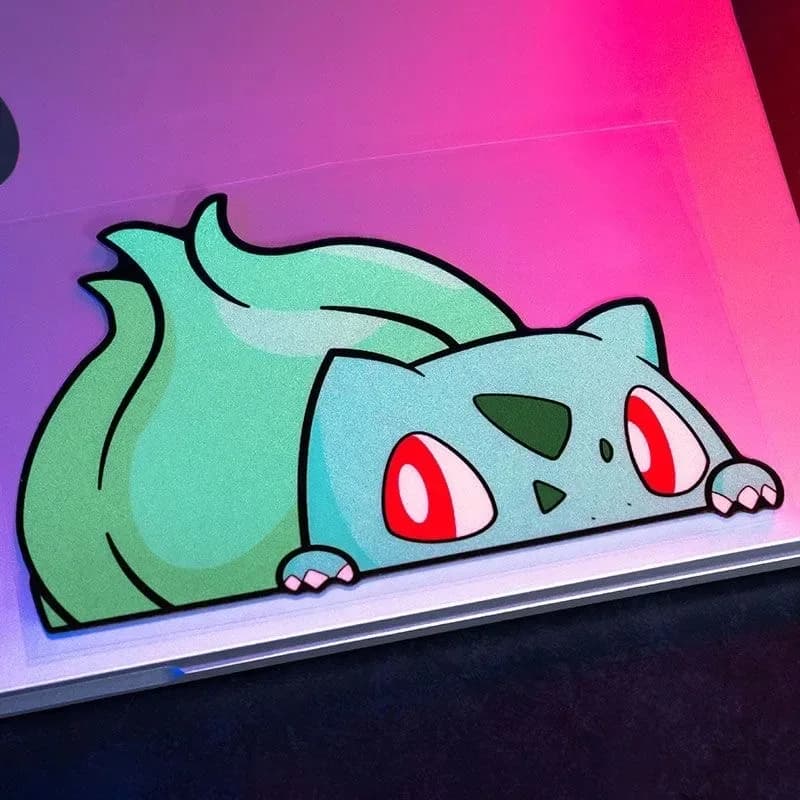 ملصقات أنمي لشخصيات جيب مونستر بيكاتشو، ملصق سيارة مضحك لشخصية تشاريزارد سكوورتل، ملصق زخرفي لطيف للسيارات والدراجات النارية - 2
