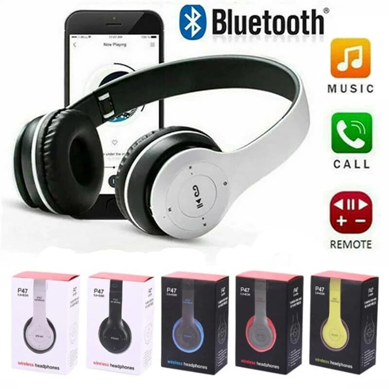 Handsfree Wireless Headphones Noise Canceling Headphone Earphone P47 headset Bluetooth HeadPhone for iPhone Huawei Samsung Redmi - 2