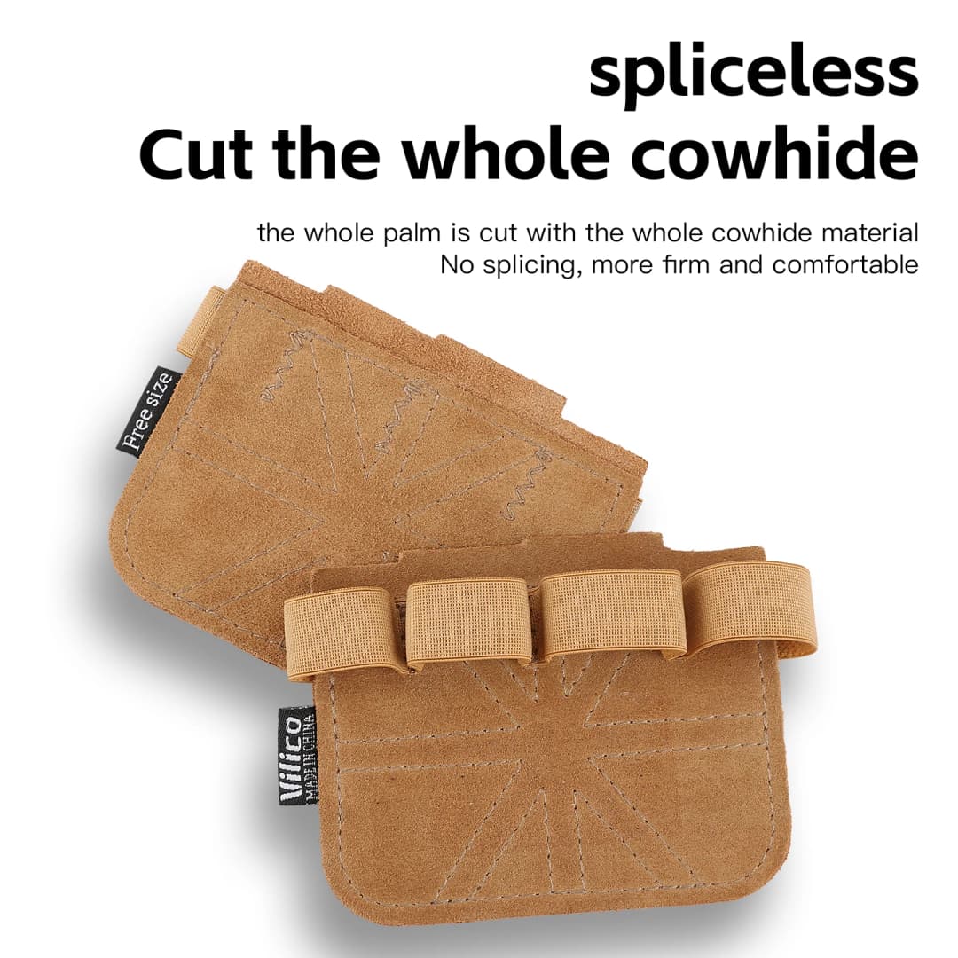 Cowhide weightlifting training gloves with palm protection for men's and women's fitness, gymnastics, grip strength, pull ups, a - 5