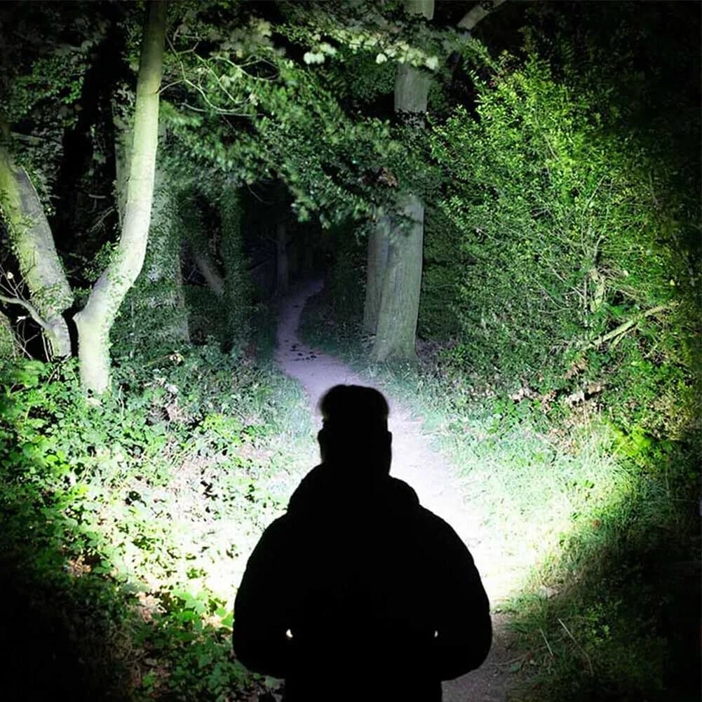 1 قطعة مشاعل التكتيكية مقاوم للماء المحمولة LED مصابيح التخييم 3-وضع يده قوية LED مصباح شعلة الفوانيس الدفاع عن النفس - 6