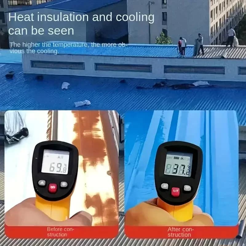 شريط مقاوم للماء من مادة PVC المضادة للشيخوخة، لإصلاح شقوق جدران الأسطح المعدنية والمموجة، مقاوم للأشعة فوق البنفسجية والحرارة - 4