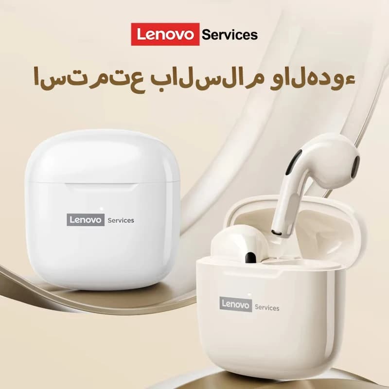 سماعات رأس لينوفو LE201 TWS لاسلكية بلوتوث V6.0، عمر بطارية طويل، سماعات أذن رياضية داخل الأذن، ستيريو HiFi، مكالمات HD - 3