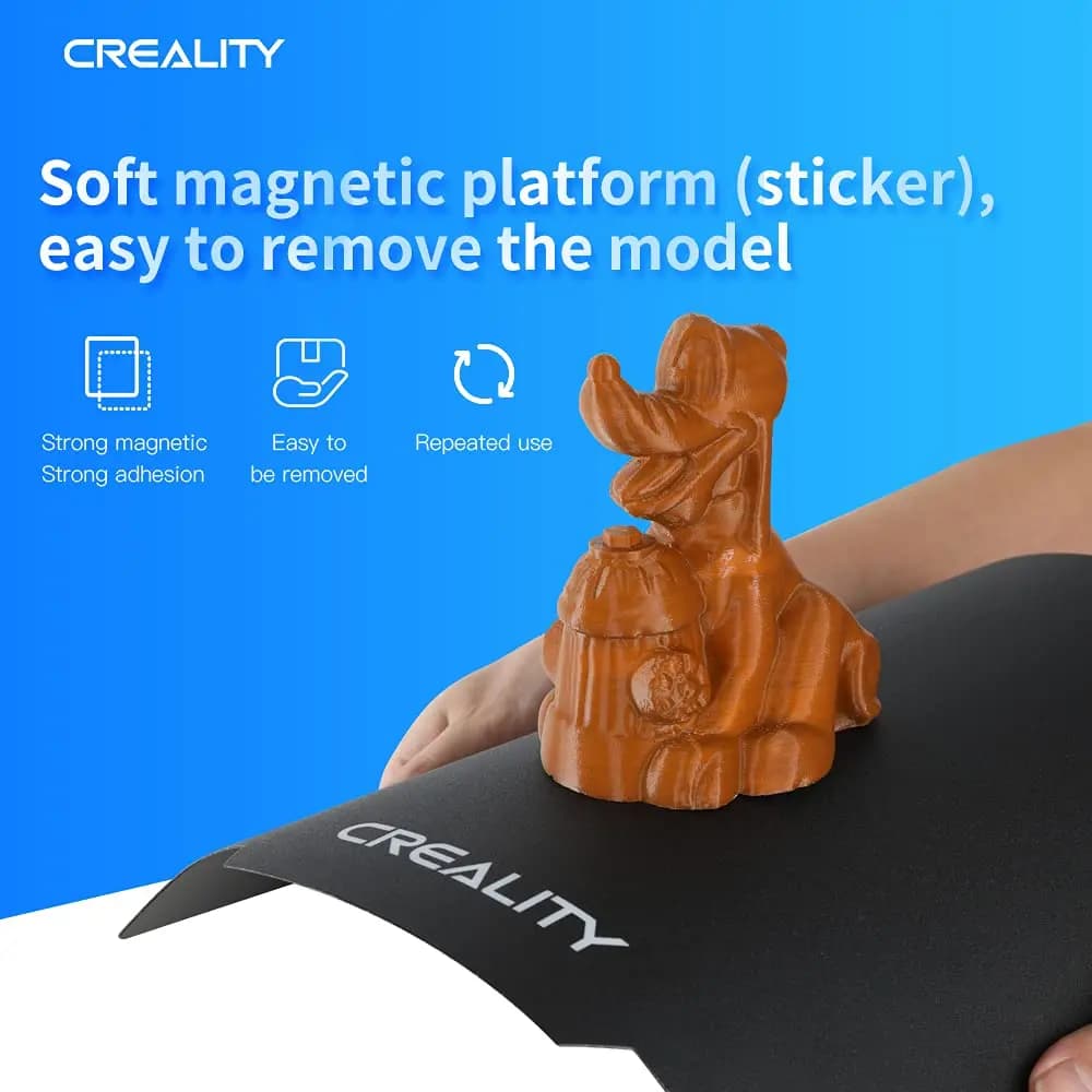 لوحة ملصق مغناطيسي ناعم Creality Ender 3 مقاس 235*235*1 مم لطابعات Ender 3/3 V2/3 S1/Pro/Ender-5/5S/5Pro ثلاثية الأبعاد - 4