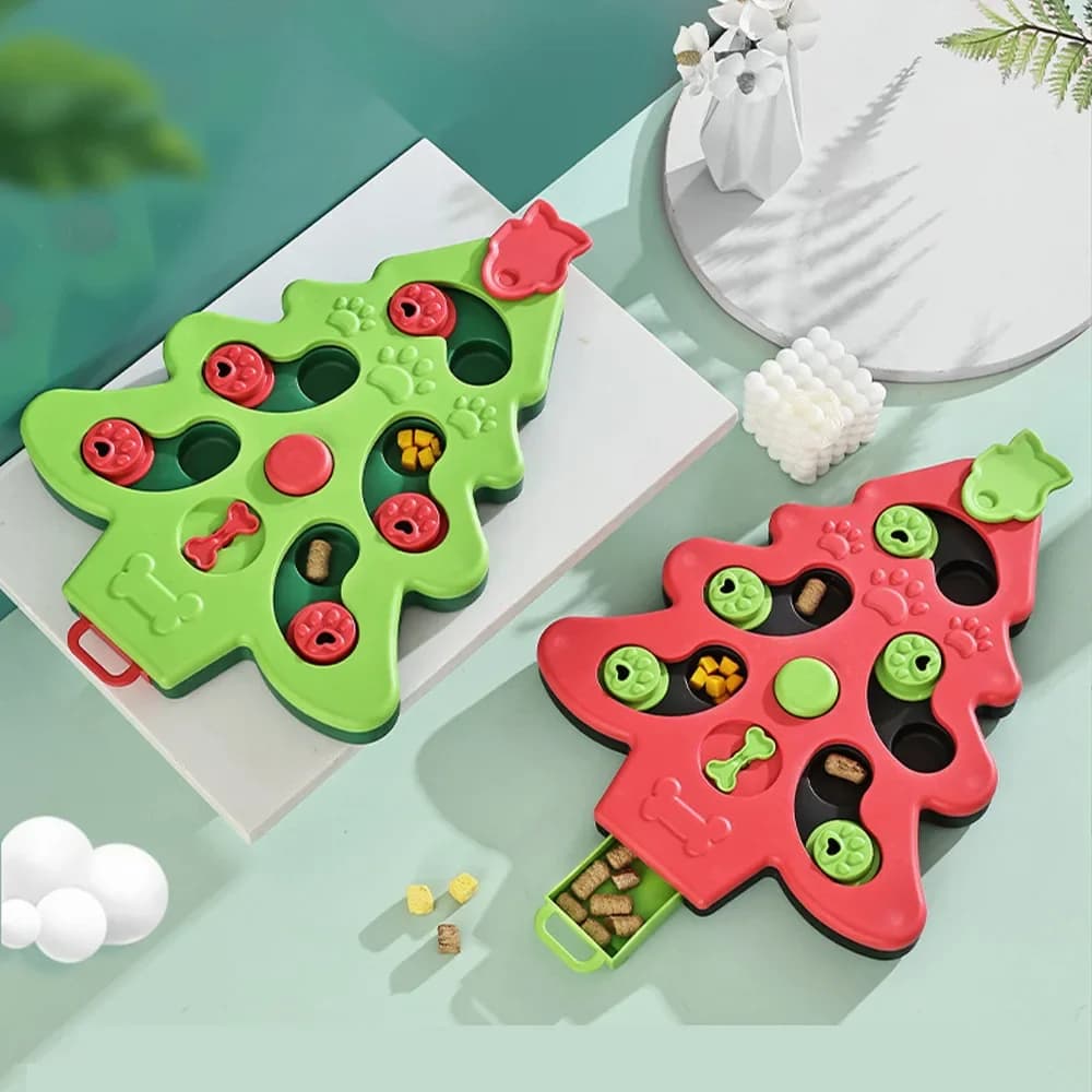 موزع طعام ذكي للجراء وعاء غير قابل للانزلاق لعبة تدريب للكلاب والقطط ألعاب ألغاز للكلاب مغذية بطيئة تفاعلية - 3