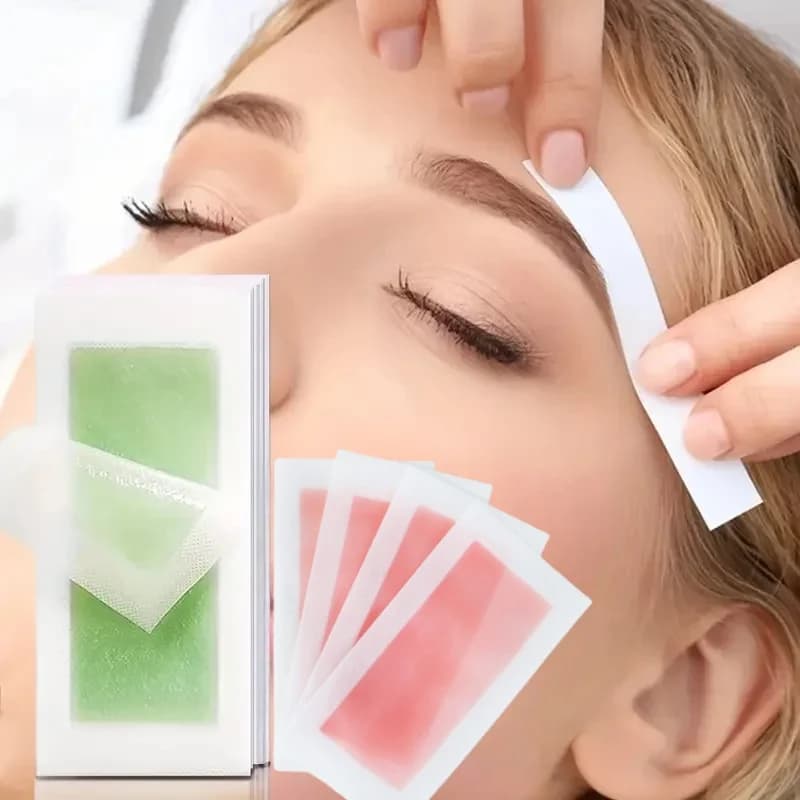 10/20/100 Pcs Depilatory Wax Strips Hair Removal Wax Paper Cold Wax Strips Paper For Face Neck Arm Leg Body Beauty Tools