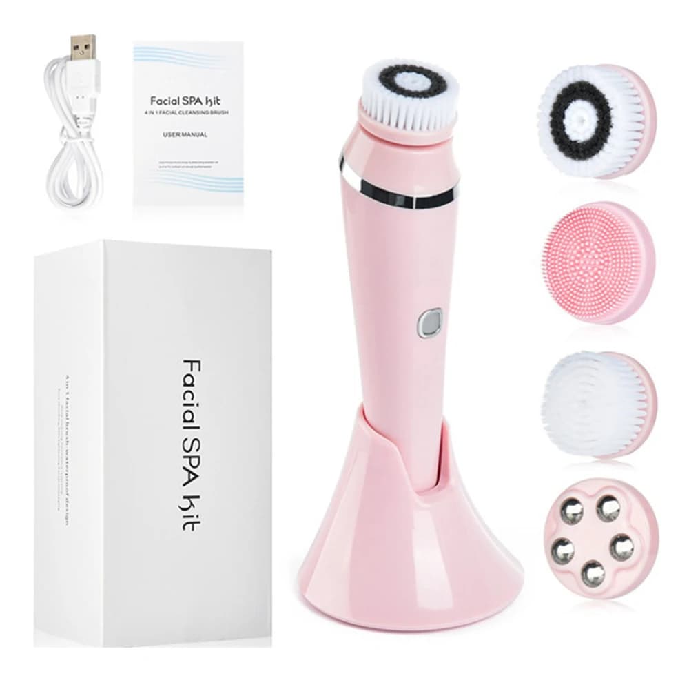 Electric Facial Brush Electric Rechargeable Waterproof exfoliating peel deep cleansing skin pore face cleanser facial cleaning - 6