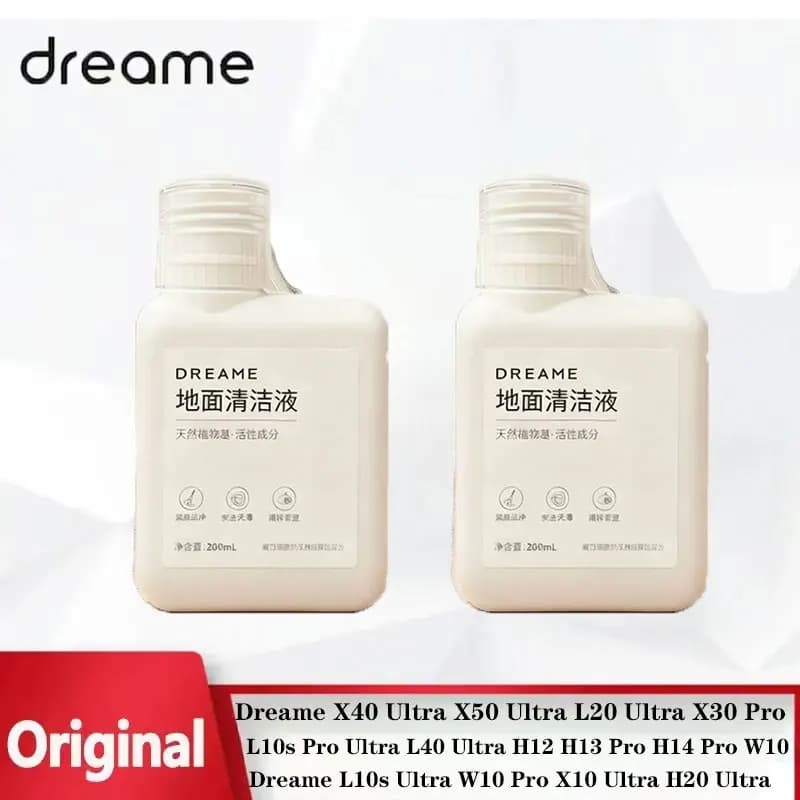 Original Dreame Cleaning solution 200ml For Dreame L40S Pro/X50 Ultra /X30 Ultra/X40 Ultra Complete Cleaning Fluid Accessories