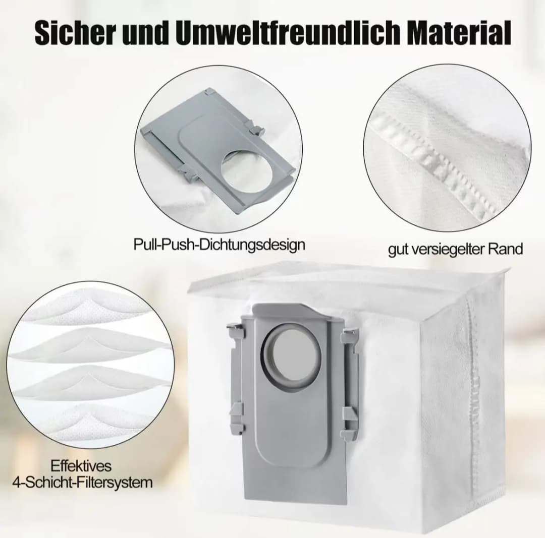 Roborock S8 S8 Pro Ultra S8+ S8 Plus S7 Maxv Ultra S7 Pro Ultra Q8 Max Plus Q7 Max  Robot Vacuum Dust Bags Accessories - 4