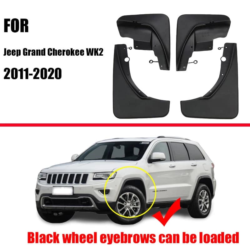 Mud Flaps For Jeep Grand Cherokee WK2 Mudguards Fender Mud Flap Splash Guards Mud Flaps Mudguards car accessories Front Rear - 3