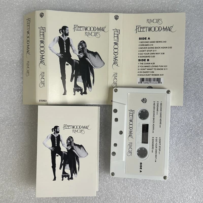 شريط موسيقى Ballad Fleetwood Mac Christine McVie، ألبوم Rumours، The Chain، أشرطة كاسيت، أزياء تنكرية، مسجل، مشغل سيارة، صندوق موسيقى تصويرية
