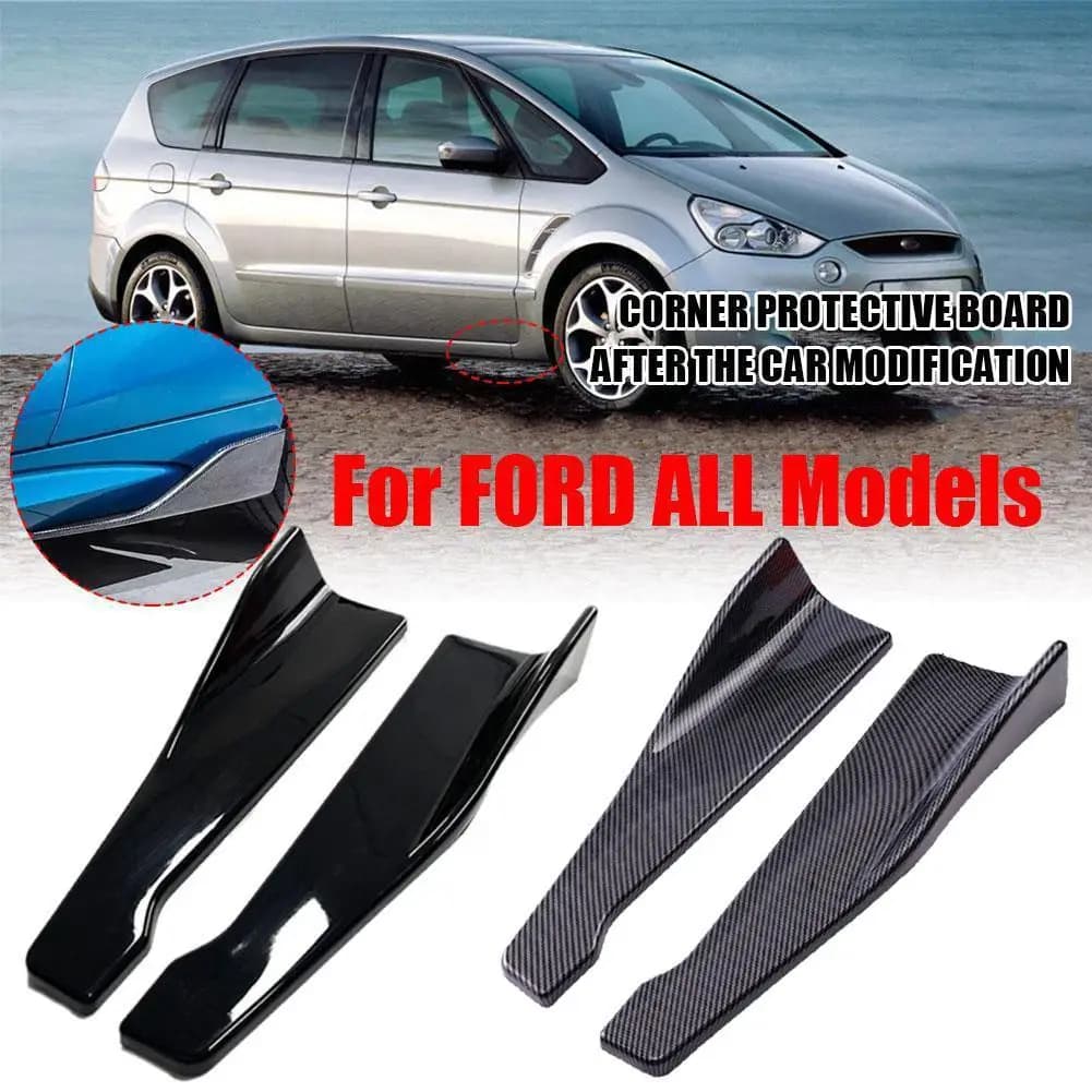 48CM Length Car Side Skirt Rear Bumper Lip Splitter Winglet Aprons Protector Scratch Automotive Accessories - 2