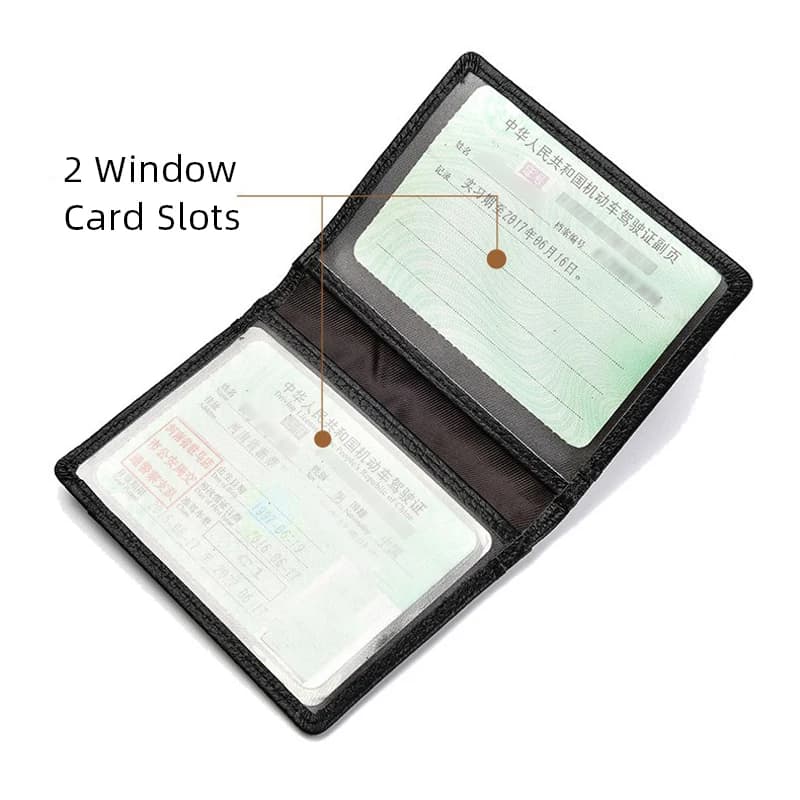 YUECIMIE Super Slim Soft Wallet Genuine Leather Mini Credit Card Holder Wallets Purse Thin Small Card Holders Men Wallet - 5