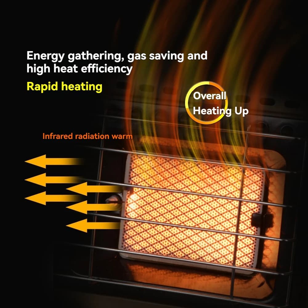 BRS-H23 Outdoor Portable Gas Heater Tent Heater For Home Energy Saving Camping Heating Stove Saving Gases Heater Fishing Gear - 2