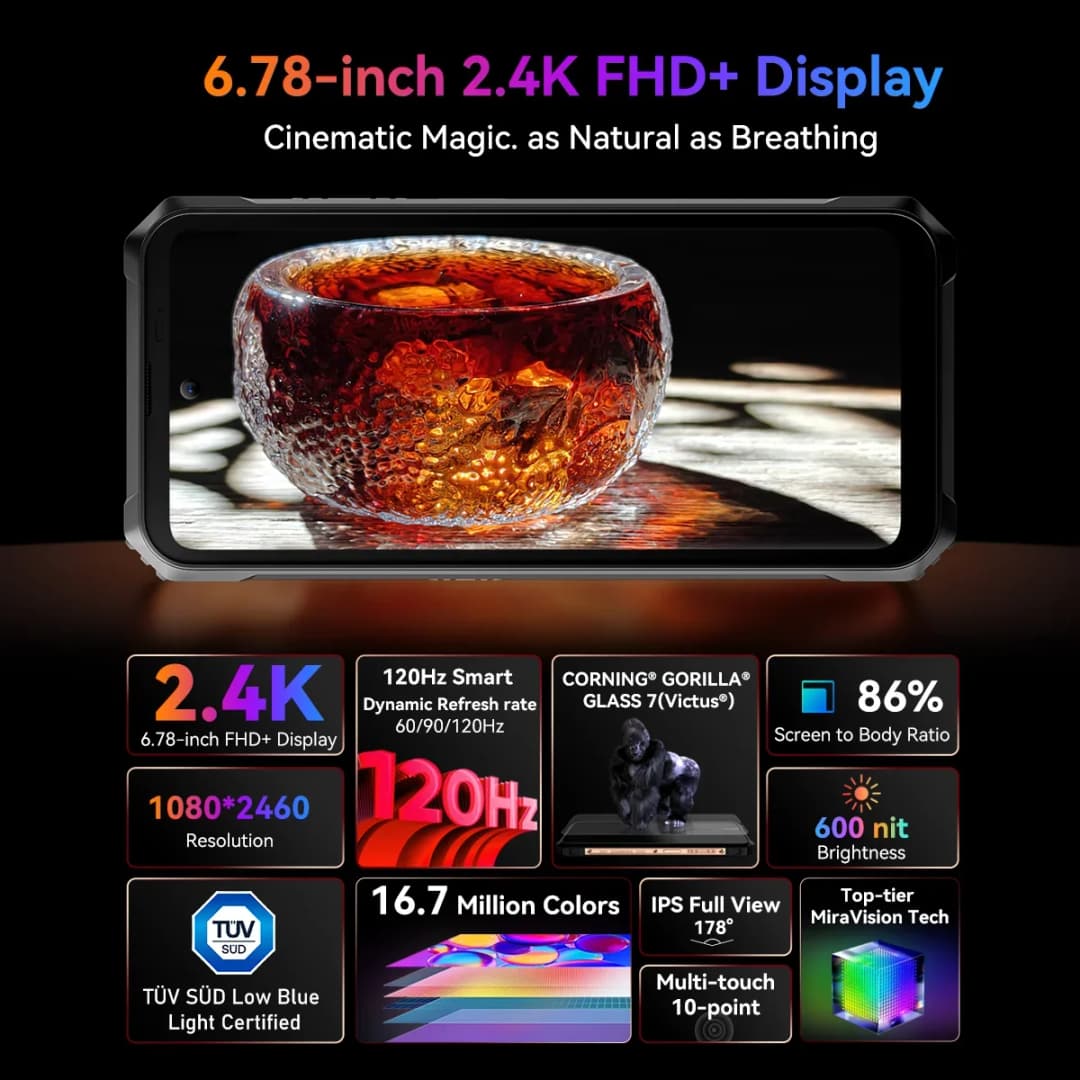 [العرض الأول عالميًا] هاتف Blackview BL9000 PRO 5G المتين 6.78 بوصة FHD 12 جيجابايت 512 جيجابايت كاميرا تصوير بالأشعة تحت الحمراء FLIR 8800 مللي أمبير أندرويد 14 - 2