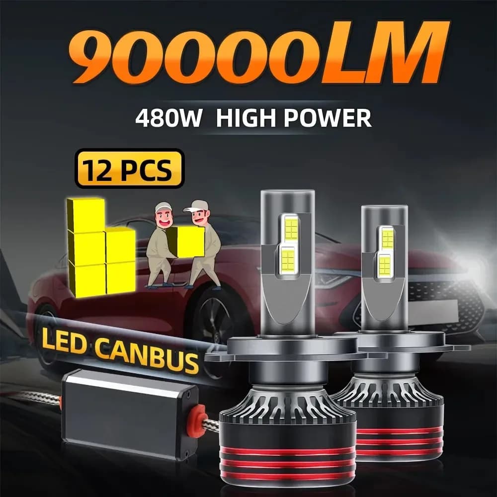 2 قطعة ترقية 9005/HB3 9006/HB4 H7 H11 H4 H1 LED مصابيح أمامية عالية ومنخفضة الشعاع 130 واط 23000LM 500% أكثر إشراقا 6000 كيلو التوصيل والتشغيل مع مروحة