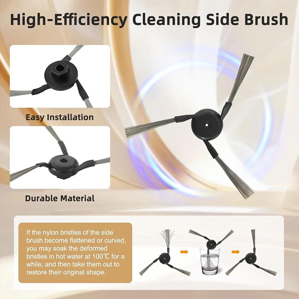 Dreame X50 Ultra /X50 Master/L50 Pro Ultra/L40S Pro Ultra Spare Part, Main Side Brush Filter Mop Cloth Bag Replacement Part - 4