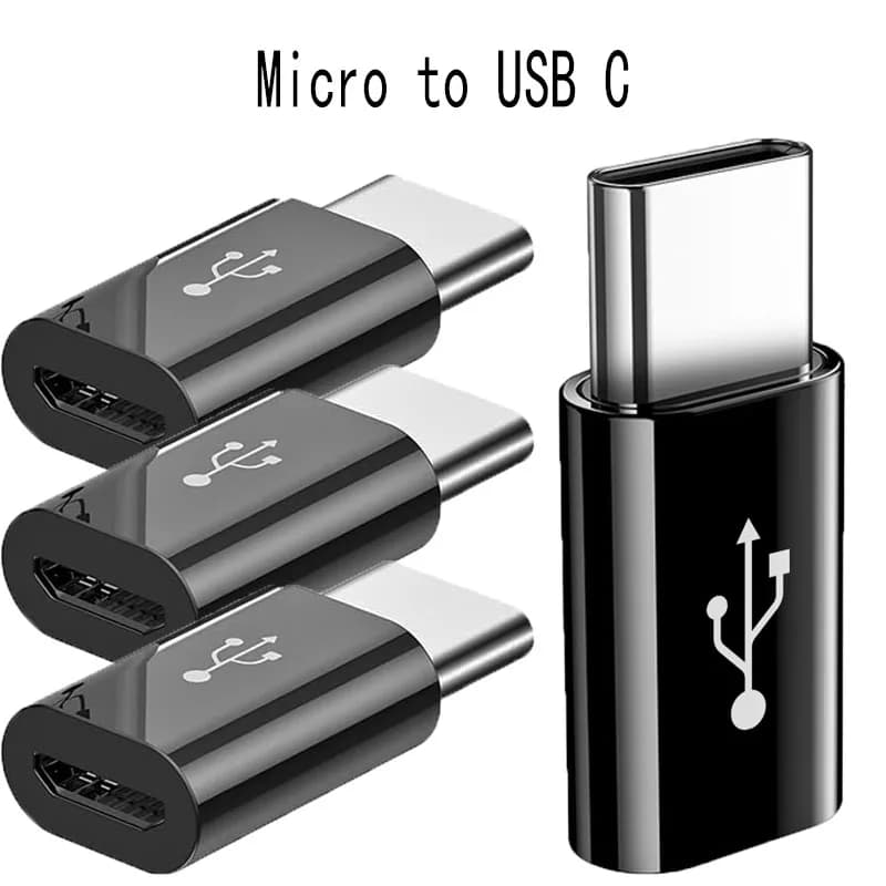 محول من مايكرو USB أنثى إلى نوع C ذكر، محول OTG من مايكرو-B إلى USB-C، ملحقات هاتف