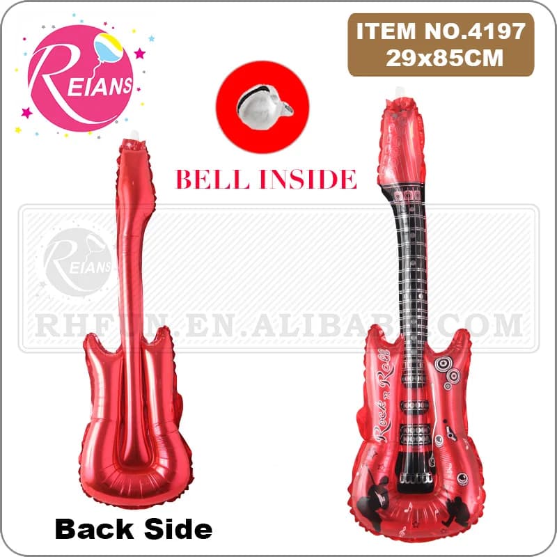 Musical instrument Guitar Foil Balloon Helium Air Balloon Party Supplies Kids inflatable Toys Birthday Ballon Classic Toy globos - 5
