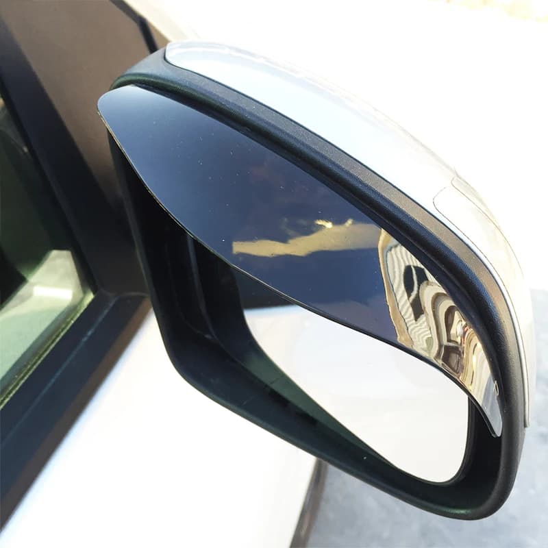 2Pcs Car Rearview Mirror Visor Baffle Rain Shield Eyebrow Mirror Deflector Cover Accessories For Smart 451 453 fortwo forfour - 5