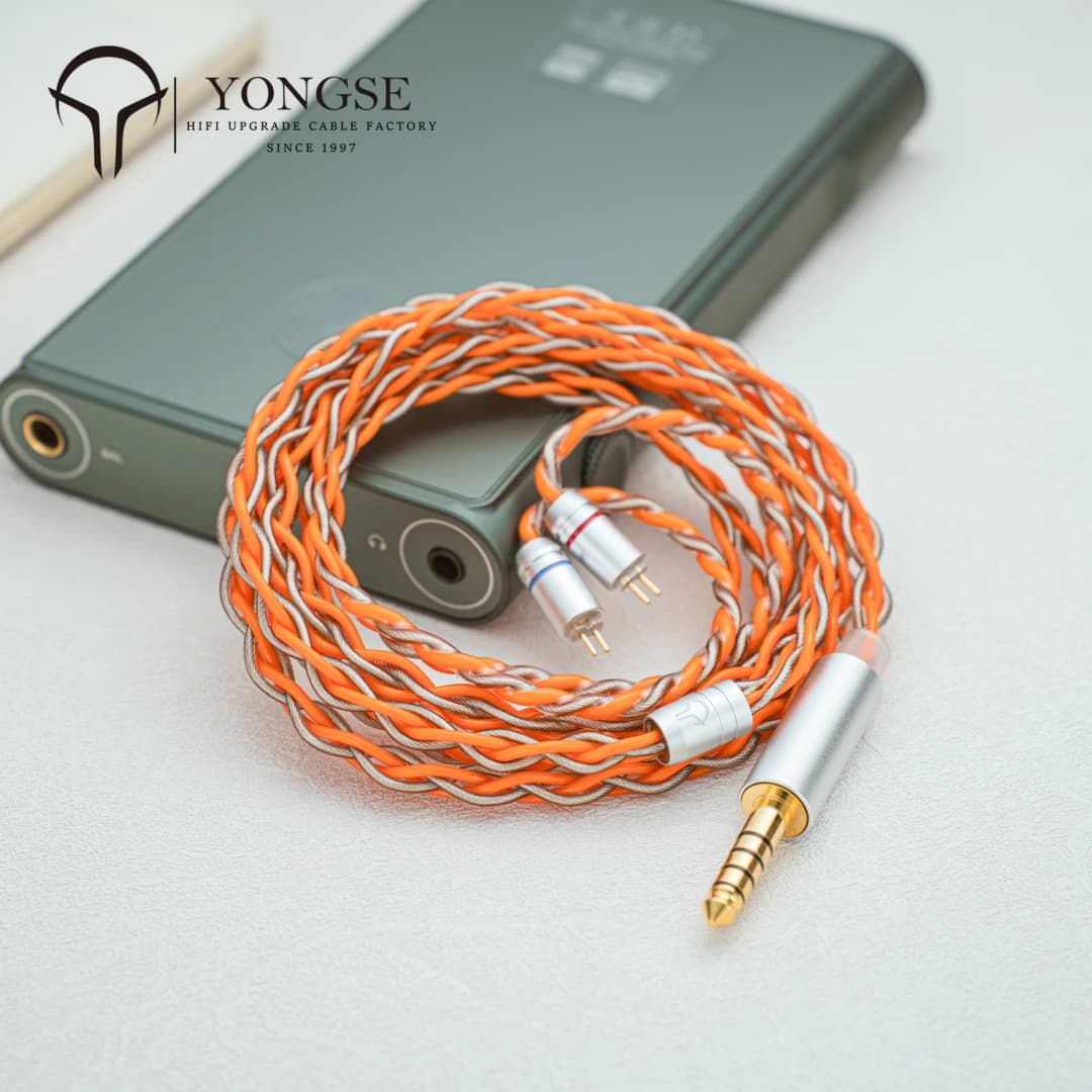 YONGSE TAN / Bounty High Purity Single Crystal Silver-plated Copper Upgrade Earphone Cable Gold Plated Plug - 4