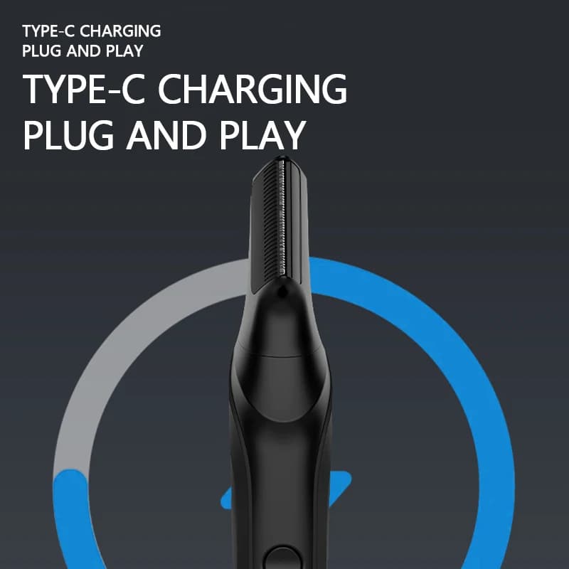 Resuxi New Men's Electric Body Hair Trimmer Multi Functional 3 in 1 Hair Clipper Shaver Set IPX5 Full Body Water Wash Clipper - 6