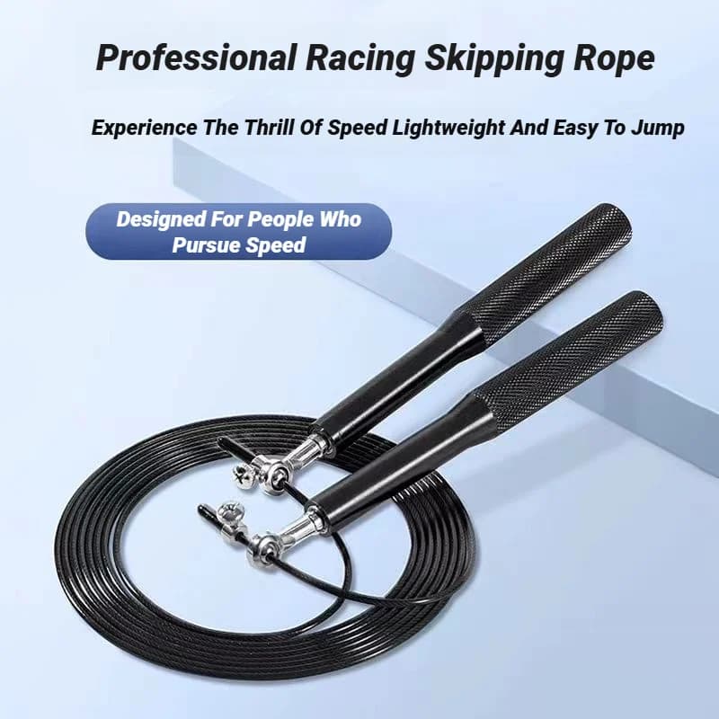 مقبض ألومنيوم سلك حبل القفز سبائك Genus لوازم اللياقة البدنية الرياضية تحمل عالي السرعة قابل للتعديل الصلب