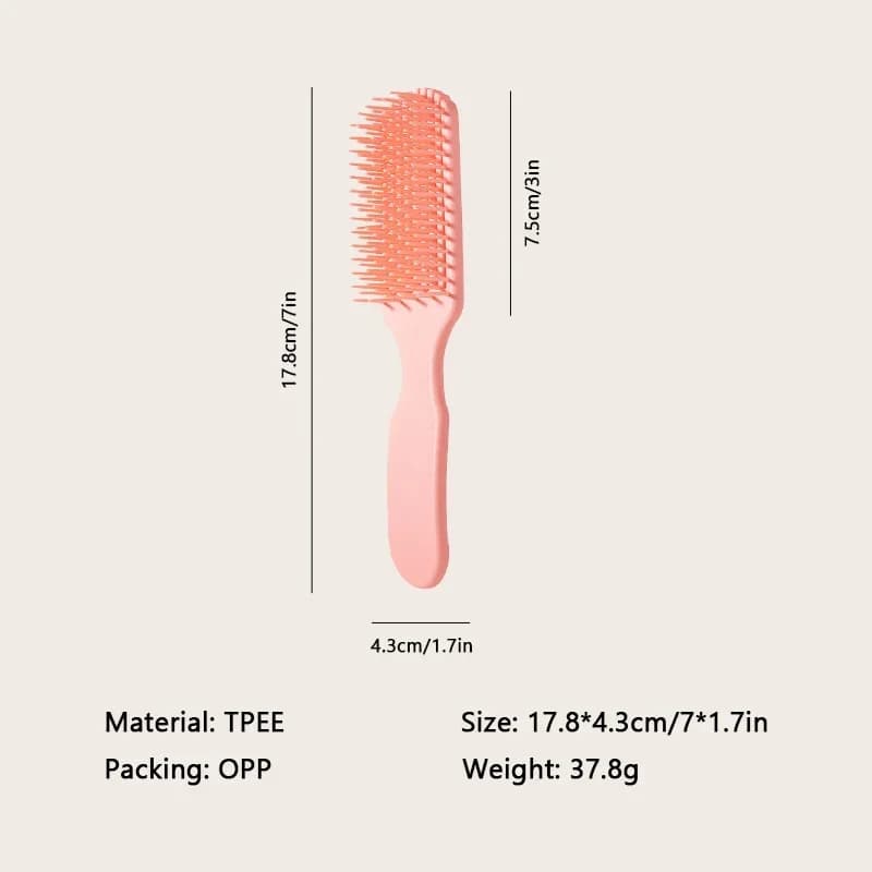 1pcs Hair Styling 9-claw Comb Scalp Massage Hairbrush for Hair Soft Detangler Straight Curly Wet Hair Comb Hairdressing Tools - 2