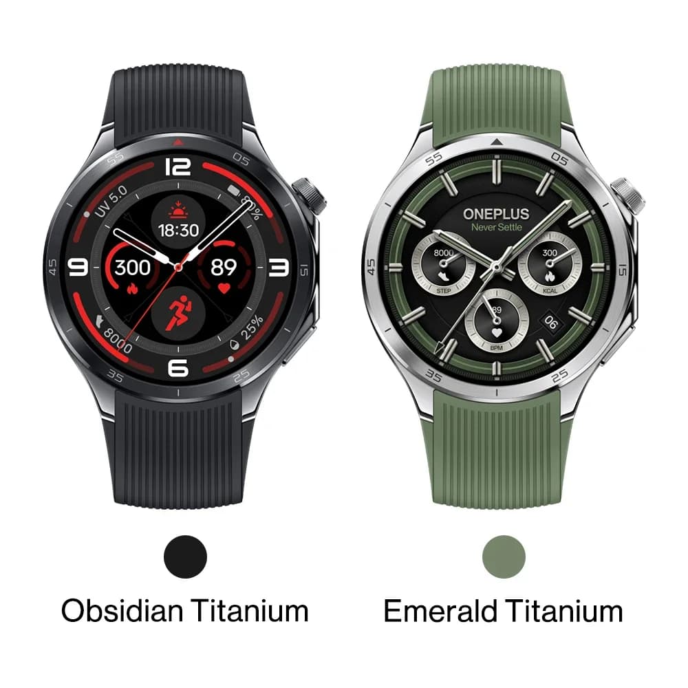 ساعة ون بلس واتش 3 الذكية الجديدة كلياً - الإصدار العالمي - شاشة 1.50 بوصة أموليد - ذاكرة 32 جيجابايت - معالج سنابدراجون W5 - نظام وير أو إس من جوجل - NFC - مقاومة للماء IP68 و 5ATM - 6