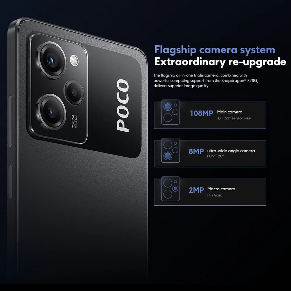 Poco X5 Pro 5G Global Version Smartphone 128GB/256GB Snapdragon 778g 120Hz AMOLED Flow Dotdisplay 108Mp 67W NFC - 3