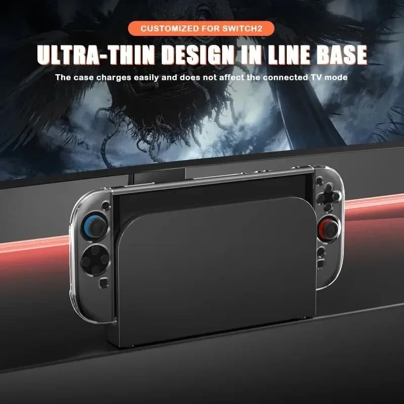 Transparent PC Hard Case Protective Shell Cover For NS Switch 2 Game Console Joy-con Back Full Protector for Switch Accessories - 2