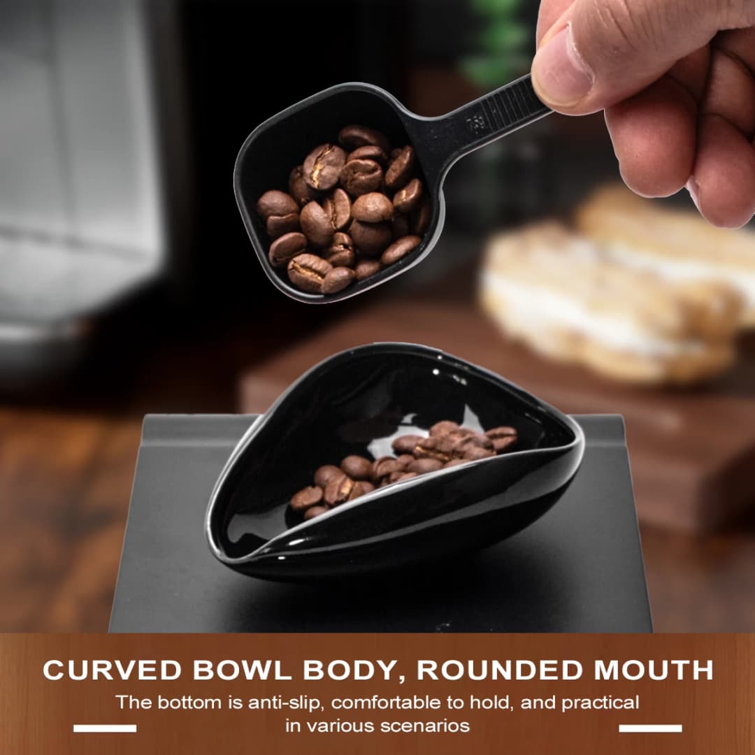 مجموعة كوب وملعقة جرعات حبوب القهوة Leeseph وعاء جرعات من السيراميك عدة صينية قياس للقهوة أو الشاي إكسسوارات إسبريسو - 5