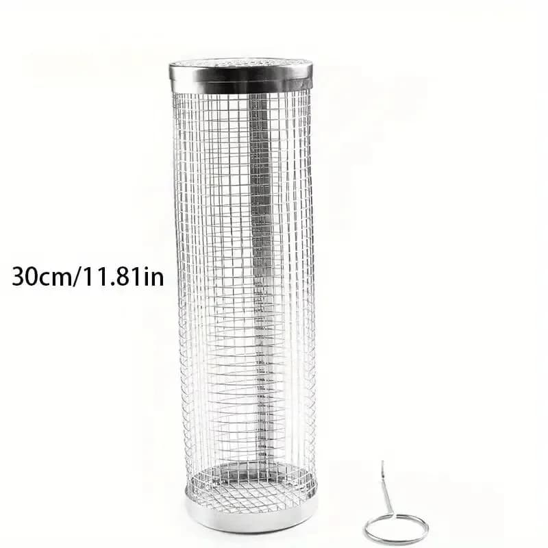 1pc Stainless Steel BBQ Cage Grill Cage Perfect For OutdoorGrilling Camping Grill Accessories Tool Gifts For Camping BBQ - 5