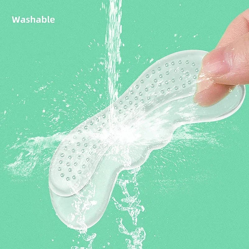 10 أزواج من ملصقات الكعب المصنوعة من جل السيليكون غير المرئية لتخفيف الآلام، واقيات الكعب اللاصقة للعناية بالقدم - 5