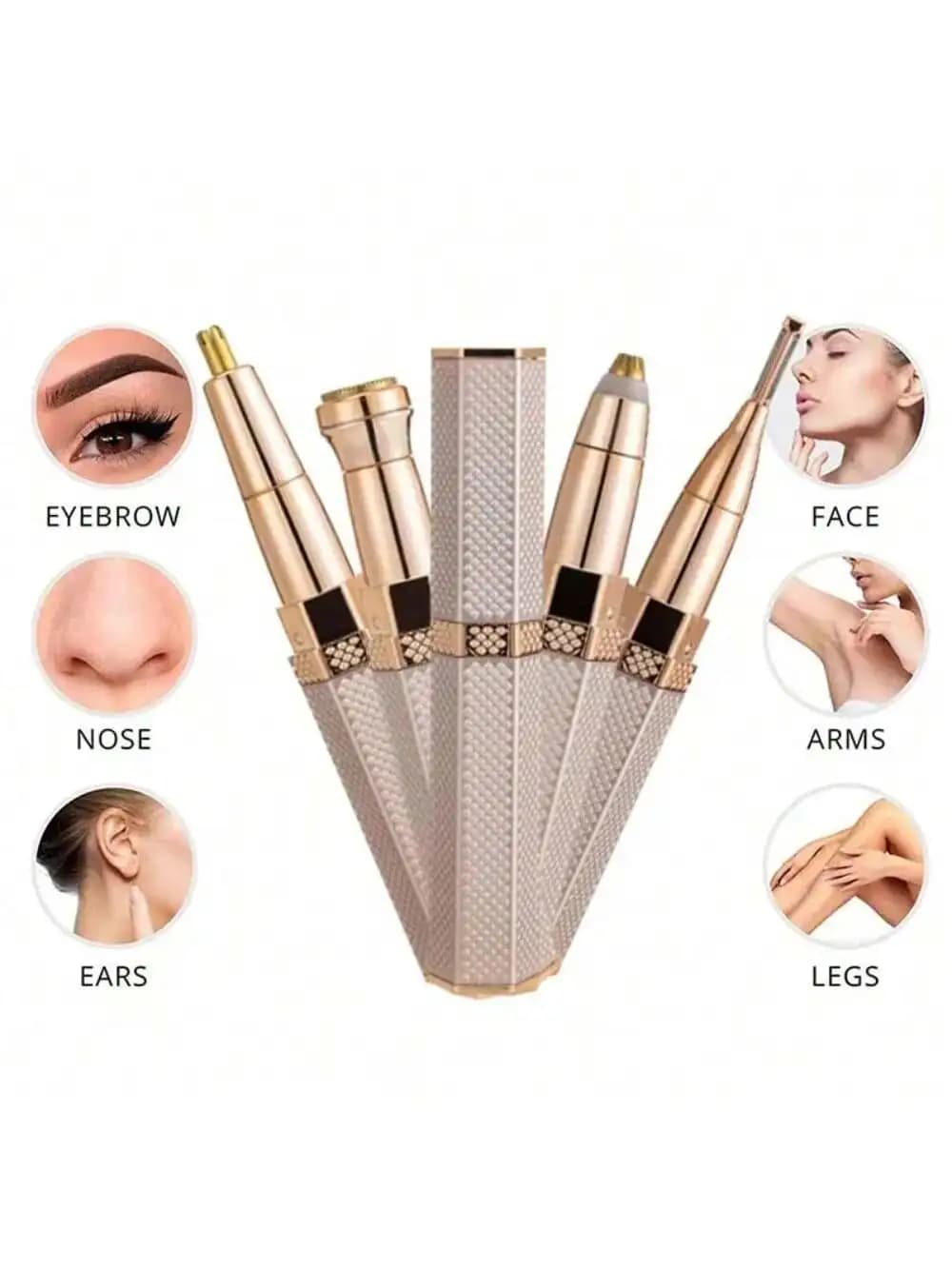 Electric Hair Removel Shaver For Women Eyebrow Trimmer Epilator Electric Painless Hair Remover Machine Body Facial Battery capac