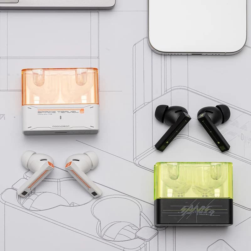 MOONDROP Space Travel 2 HiFi Noise-Canceling TWS wiress earphone Bluetooth 6.0 ANC Low-latency Game Mode SBC/AAC - 2