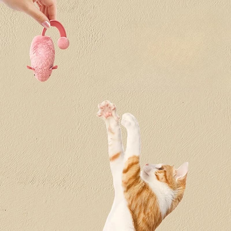 New Interactive Mouse Plush Cat Chew Toys Boredom Interactive Plush Toys Kitten Game Indoor Plush Mice Luminous Toys For Cats - 6