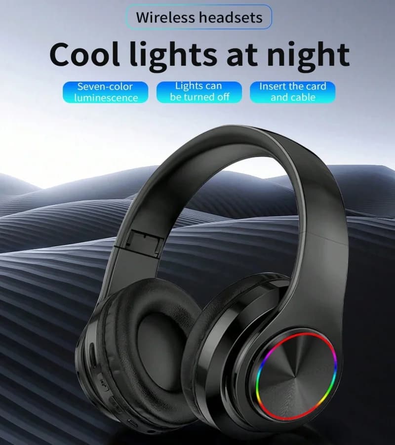 B39 Head-mounted Wireless Bluetooth Headphones With Mic Noise Cancelling Headsets Stereo Sport Gaming Earphones New
